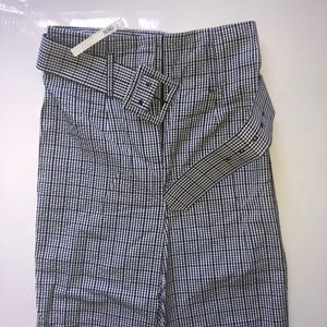 Black and White Patterned Pants